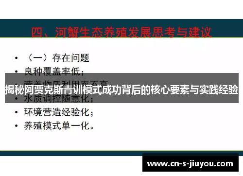 揭秘阿贾克斯青训模式成功背后的核心要素与实践经验